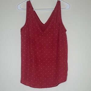 Maurices Red Polka Dot Camisole